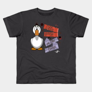 Silly goose on the loose Kids T-Shirt